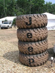 Stacked Jeep Tires